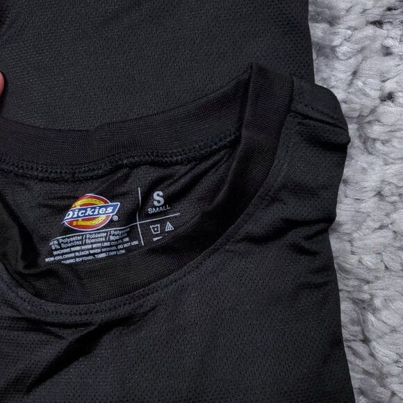 Dickies Temp Iq Ultra Mesh Long Sleeve Crew Shirt Top Men's Small 34-36 Black - Picture 4 of 5